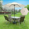 Dust Cover Polyester Sunshade Parasol Cloth Outdoor Courtyard Umbrella Surface Replacement Rainproof Sunscreen 6 8 Ribs 230625