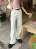 Frauen Jeans Frauen Cargo Hosen Lose Baggy Schwarz Koreanische Mode Hohe Taille Hose Moda Pantalones Anchos Y Sueltos Mujer