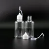 Lot 100PCS 30ML PET Dropper bottle Metal Needle Tip Needle Cap Plastic dropper bottles Vapor E cig Juice Qgbma