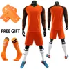 Autres articles de sport Enfants Uniformes de gardien de but pour adultes Costume Maillots de football Hommes Garçon Ensemble de football à manches longues avec chaussettes Protège-tibias 230626