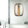 Hängslampor tak hängande remskiva ljus diamant modern glaslampa boll