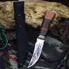 Camping Hunting Knives Camping survival multi-functional knife CNC animal pattern blade series outdoor tactics small straight knife self-defense knifeHKD230626