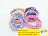 100 pièces de haute qualité couleur aléatoire léopard étoile anneaux téléphone fil cordon cravate filles élastique bande anneau corde Bracelet extensible