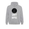 Heren Hoodies Mannen Heersende Harajuku Gothic Hoodie Sweatshirts Party Shift Happens Grappige Auto Guy Racing Tee Kleding