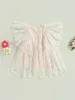 Flickaklänningar rarjuiey född spädbarn baby romper klänning blommas spets tyll tutu sommar födelsedagsfest prinsessan bodysuit (beige