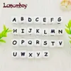 Baby Bijtringen Speelgoed Lcmombay 12mm 200PC Letter Siliconen Kralen Engels Alfabet Kralen Food Grade Siliconen Kauwkralen DIY Baby Tandjes Speelgoed Hanger 230625