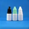 100セット/ロット10ml（1/3オンス）プラスチックドロッパーホワイトボトルの改ざん容疑者長い薄いヒントldpe e​​蒸気シグリキッド10 mlコーズ