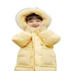Zhimai ours Style filles blanc canard épaissi filles garçons vestes d'hiver rembourré manteau ensemble mode enfants doudoune 2023