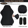 Capas de cadeira 4pcs Gaming com Spandex Splicever Capa de Assento de Escritório para Protetor de Poltrona de Computador cadeira gamer 230626