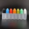 100 stuks 8 ML LDPE Kindveilige plastic druppelflessen met kindveilige doppen Tips Squeeze lange tepel Agqfv