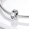 Для Pandora Charms стерлингового серебра бусины браслет зажим прелести ciondoli DIY Fine Bead