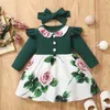 Girl's Dresses Girls' Dress Summer Temperament Long Sleeved Shirt Dress French Princess Dress Children's Baby Girls First Birthday Outfit 230625