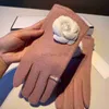 Pięć palców Rękawiczki CH designerskie rękawiczki skórzana rękawiczka wełna wełna zimowa ręka