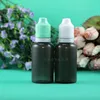 30 ml 100 datorer/parti LDPE Black Double Proof Plastic Droper Bottle With Thief Safe Child Safety Caps Squeezable för E CIG JXUIL