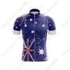 Wielershirts Tops Australië National Team Wielershirt Zomer Wielerkleding Heren Mountain Racefiets Shirts Racefiets Top MTB Maillot 230625