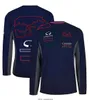 2023 Ny F1 Bul Long-Sleeved T-shirt Formel 1 Team T-shirts utomhus Extreme Sports Racing Suit Topps förarfans överdimensionerade tröja