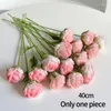 Flores decorativas caseiras com acabamento falso buquê de flores feito à mão rosa de malha decoração para casa casamento dia da namorada das mães