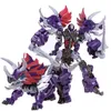 Transformation Toys Robots Haizhixing Children Toys Mini 16 cm Transformation Robot Modèles de dinosaures Déformés Carftures Gift Anime Plastic Anime Figure F502 230625