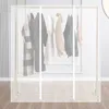 Dust Cover Clothing Hanging Big Waterproof Dustproof Wardrobe Storage Bags Can Washable Coat Rack Case Organizer 230625