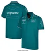 Футболки F1 Aston Racing Clothing Team 2023 Driver Футболка с короткими рукавами Повседневная дышащая быстросохнущая одежда Мужская одежда Индивидуальная настройка