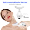 Massager EMS Microcurrent Face Neck Beauty Device LED FOTON FÖRSTA REYVENATION ANTI WRINKT THIN DUBBEL HINKLÄCK ANSVARA MASSAGER