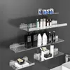 Bathroom Shelves Colour Acrylic Shelf Wall Hanging Board Free Punch Toilet Kitchen Storage Rack Plexiglass 3mm Thickened Strong Sticker 230625