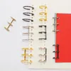 Binder 20pcs Metal Loose Leaf Circle Binding Clip 3 Rings Notebook Binder Hinged Ring Spiral Binder Rings DIY Scrapbook Office Supplies