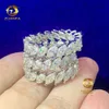 Wholesale Price 925 Sterling Silver Eternity Band Ring Iced Out Vvs Moissanite or Cz Hip Hop Men Gold