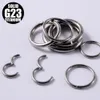 Nipple Rings G23 Hinged Segment Ring Silver Color Septum Clicker Nose Lip Ear Cartilage Tragus Piercing Jewelry 230626