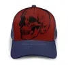 Ball Caps Red Vintage Skull Hip Hop Fashion Cap Sports Curved Mesh Hat Gothic Pattern And Roll Dark