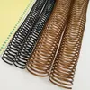 Spines 50pc Plastic Spiral Rings A4 Glue Single Wire 46 Hole Looseleaf Binding Spring PVC Snake Ring Loose Leaf Binder Office Supplies