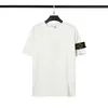 T-shirt pour hommes Company Designer Stone Tees Haute Qualité Summer Menswear Respirant Lâche Bouton Badge Lovers Street Fashion 100% Coton Polo Massimo CP Taille M-3XL 23 JQ8X