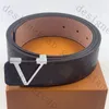 Designer Belt Fashion luxe classique à carreaux presbytie ceintures en cuir rayé pour hommes et femmes 3.8cm de large sans boîte