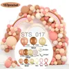 Cintres Racks 163pcs Dusty Pink Rainbow Balloon Garland Arch Kit Mariage Anniversaire Ballons Décoration Boho Party Kids Baby Shower Arche Ballon x0710