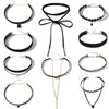 Choker Chokers Europese Amerikaanse Ornamenten Gothic Combinatie Set Is Een Verkoper Van Massaal Kant Ketting Goth Kleding Ringen Vrouwen Bloo22