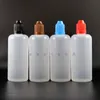 100ML Lot 100 Pcs LDPE PE Plastic Dropper Bottles With Child Proof safe Caps & Tips Squeezable E juice Short nipple Splhb