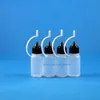 100 Pieces 8 ML High Quality LDPE Metallic Needle Tip Cap dropper bottles For e cig Vapor Squeezable laboratorial Iwrmg