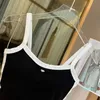 Womens Designers Tanks Knit Vest Maglioni T-shirt Designer a righe Lettera senza maniche Maglieria Fashion Style Ladies Pullover gilet in tessuto