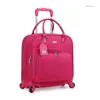 Bavullar Kadın Seyahat Bavulu Haddeleme Bagaj Çantası Arabası Elinde Taşımak İçin Tekerlekli