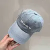 Baseball jeansmössa Kvinnor Hip Hop Hat Letter Kepsar för Damer Herr Utomhus Sommar Visir Höst Casual Sun Gor