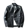 Motorcycle Apparel Autumn Thin Leather Jacket Short Men's PU Youth Self-cultivation Clothing