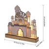 Dekorativa föremål Figurer Islamisk gåva Islamisk dekoration för hemmoskonddekorationer Islamique Castle Sculptures Figurer Nattljus Eid Al Fitr Decor