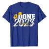 T-shirts pour hommes #done Class Of 2023 Graduation For Her Him Grad Seniors T-Shirt Sayings Quote Graphic Tee Top Graduate Gifts Holiday Outfit