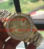 3 Stil hochwertiger Männergelenkwache 18k Gelbgold 116300 Roman Diamond Dial Asia 2813 Bewegung Mechanische automatische Herrenuhren