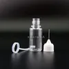 100 st 10 ml PET Droper Bottle Metal Needle Tip Needle Cap High Transparent Droper Bottles Squeezable Vapor Aboratory Vnqel
