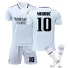 Conjunto de roupas de futebol de secagem rápida respirável Camisa de treinamento infantil Masculino Juventude Competição Equipe Fato de futebol da Copa do Mundo de Clubes Fato de futebol impresso