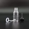 100 st 10 ml PET Droper Bottle Metal Needle Tip Needle Cap High Transparent Droper Bottles Squeezable Vapor Aboratory WOSBR