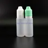 100 stycken 18 ml högkvalitativa LDPE-plastdropparflaskor med dubbla bevis anti-tjuv och barnsäkra mössor bröstvårtor uphbj
