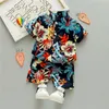 Clothing Sets 0 5Y Kids Baby Boy Clothes Boho Summer Floral Print 2Pcs Short Sleeve T Shirt Shorts Child Beach Wear Outfits 12Styles 230626