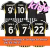 Kids Football Kit 23 24 Vlahovic Chiesa voetbalshirts 2023 2024 Milik Juves volledige set uniformen 3-14 jaar oud Pogba Bonucci di Maria